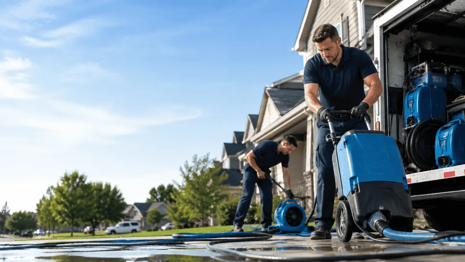 Dehumidification being performed in Kirkwood, PA